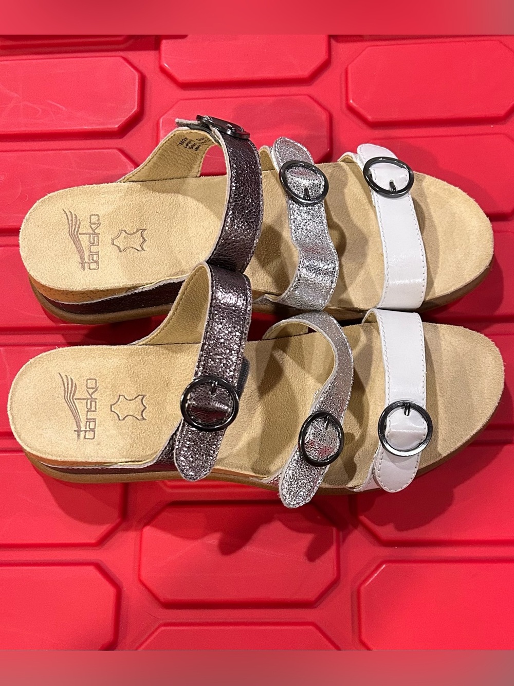 Dansko Campbell Leather Slide Sandals